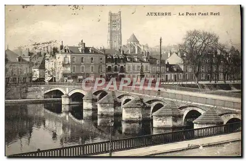 Cartes postales Auxerre Le Pont Paul Bert