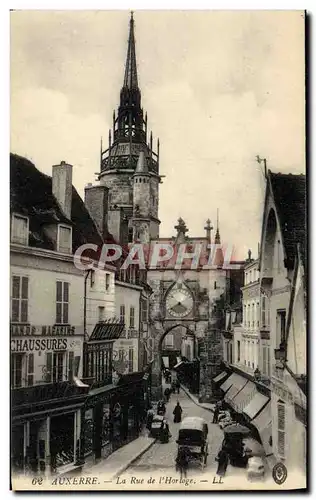 Cartes postales Auxerre La Rue de L&#39Horloge