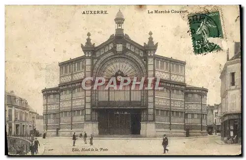 Cartes postales Auxerre Le Marche Couvert