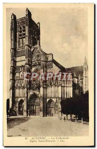 Ansichtskarte AK Auxerre La Cathedrale Eglise Saint Etienne