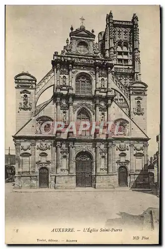 Cartes postales Auxerre L&#39Eglise Saint Pierre