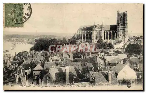 Ansichtskarte AK Auxerre Vue Generale Prise du Clocher Saint Germain
