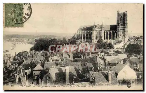 Cartes postales Auxerre Vue Generale Prise du Clocher Saint Germain