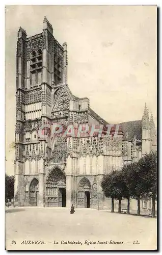 Ansichtskarte AK Auxerre La Cathedrale Eglise Saint Etienne