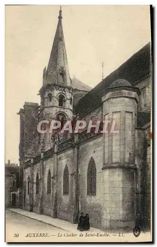 Ansichtskarte AK Auxerre Le Clocher de Saint Eusebe