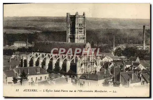 Ansichtskarte AK Auxerre L&#39Eglise Saint Pierre Vue de L&#39Observatoire Manifacier