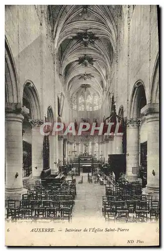 Cartes postales Auxerre Interieur de L'Eglise Saint Pierre