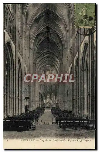 Cartes postales Auxerre Nef de la Cathedrale Eglise St Etienne