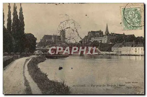 Ansichtskarte AK Auxerre Vue Prise des Bords de l&#39Yonne