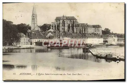 Cartes postales Auxerre L&#39Eglise Saint Germain Vue du Pont Paul Bert