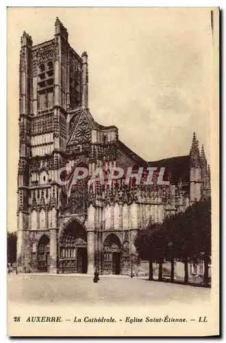 Cartes postales Auxerre La Cathedrale Eglise Saint Etienne