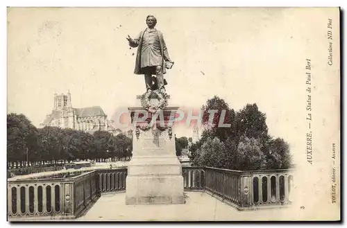 Ansichtskarte AK Auxerre La statue de Paul Bert