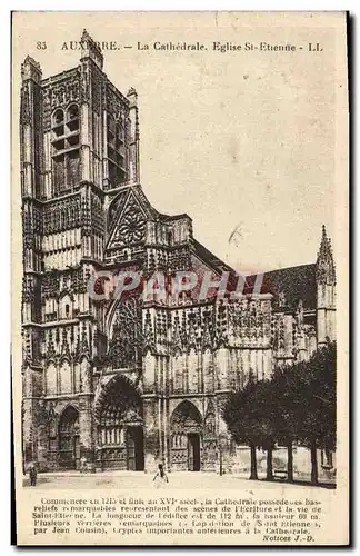 Cartes postales Auxerre La Cathedrale Eglise St Etienne