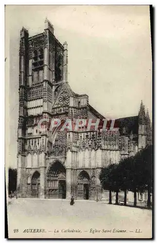 Ansichtskarte AK Auxerre La Cathedrale Eglise St Etienne