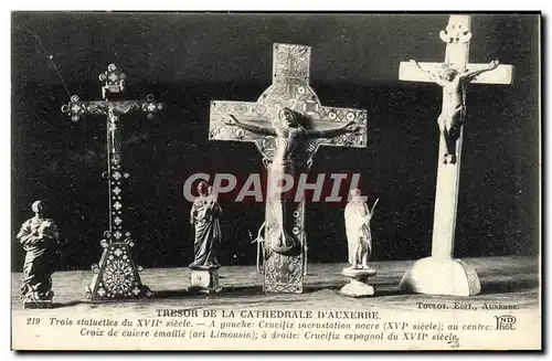 Ansichtskarte AK Auxerre Tresor De La Cathedrale Crucifix