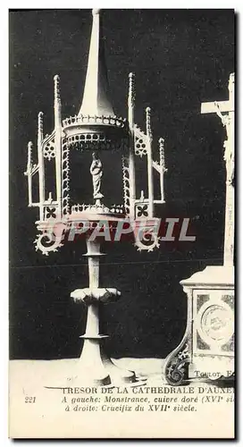 Cartes postales Auxerre Tresor De La Cathedrale Monstrance Crucifix