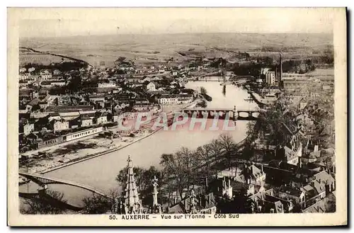 Cartes postales Auxerre Vue Sur L&#39Yonne Cote Sud