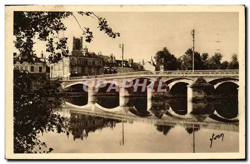 Ansichtskarte AK Auxerre Le pont Paul Bert