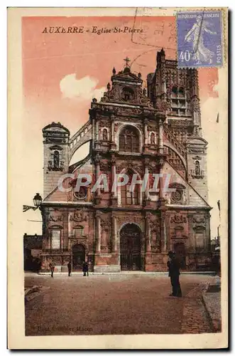 Cartes postales Auxerre Eglise St Pierre