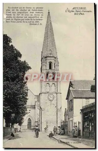 Cartes postales Auxerre L&#39Eglise Saint Germain