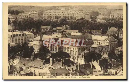 Ansichtskarte AK Auxerre Vue Sur le Lycee Les Casernes Militaria