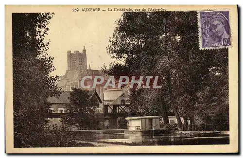 Cartes postales Auxerre La Cathedrale vue de L'Arbre Sec