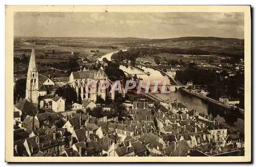 Ansichtskarte AK Auxerre Vue panoramique