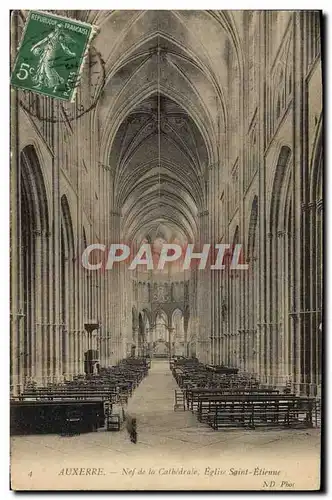 Cartes postales Auxerre Nef de la Cathedrale Eglise Saint Etienne