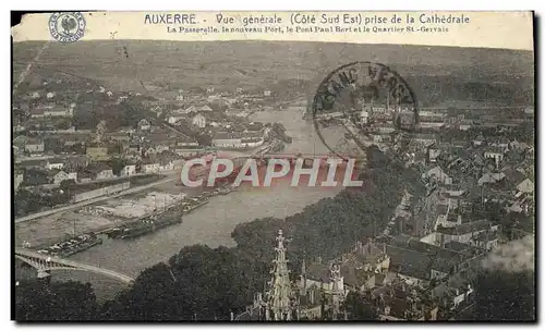 Cartes postales Auxerre Vue Generale Prise de la Cathedrale