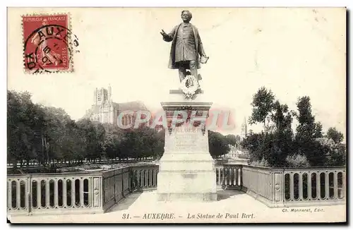 Cartes postales Auxerre La Statue De Paul Bert