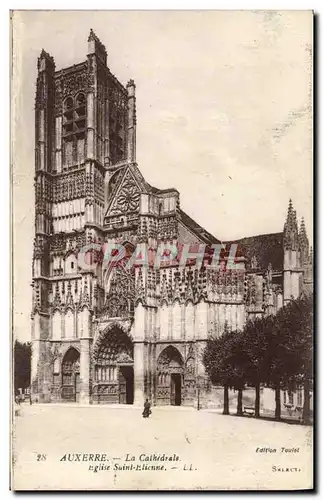 Ansichtskarte AK Auxerre La Cathedrale Eglise Saint Elienne