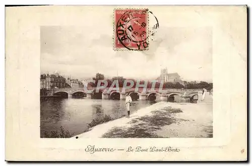 Cartes postales Auxerre Le Pont De Paut Bert