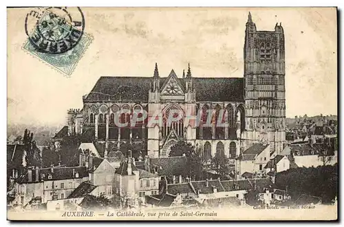 Cartes postales Auxerre La Cathedrale Vue Prise De Saint Germain