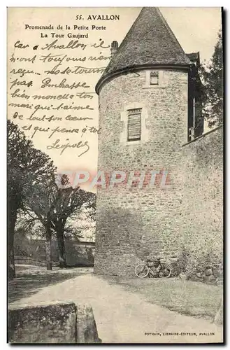 Cartes postales Avallon Promenade De La Petite Porte La Tour Gaujard