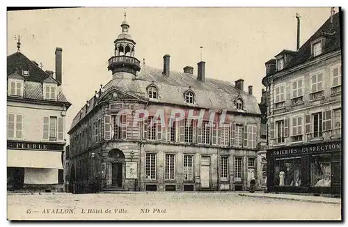 Cartes postales Avallon l&#39Hotel De Ville