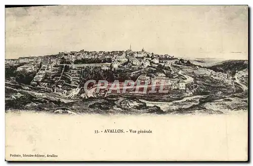 Cartes postales Avallon Vue Generale