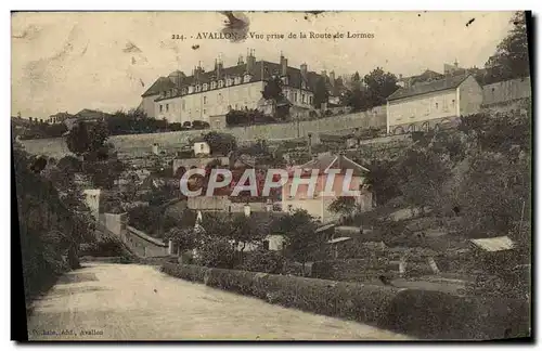 Cartes postales Avallon Vue Prise De La Route De Lormes