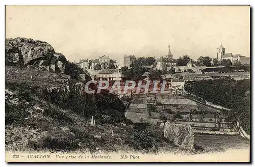 Cartes postales Avallon Vue Prise De La Morlande