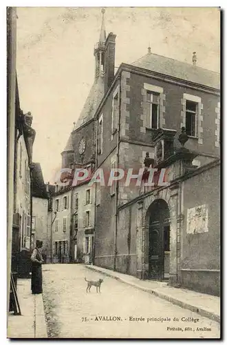 Cartes postales Avallon Entree Principale Du College