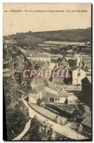 Cartes postales Avallon Un Coin Pittoresque A Cousin Laroche Vue Prise Des Alleux