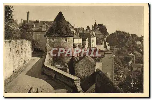 Ansichtskarte AK Avallon Les Remparts Et tour De l&#39Escharguet