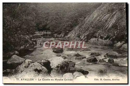 Ansichtskarte AK Avallon Le Cousin Au Moulin Cadoux