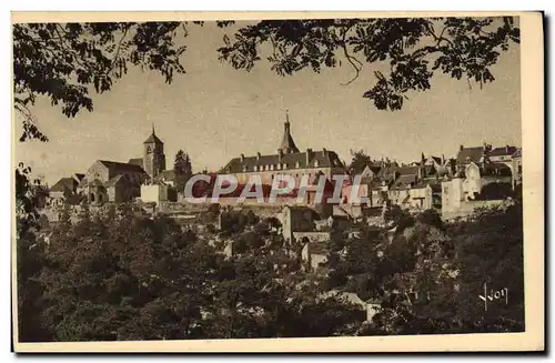 Cartes postales Avallon La Ville Vue Du Plateau Des Chaumes