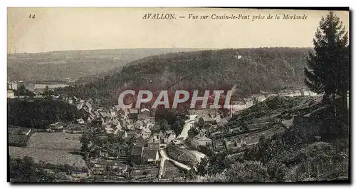 Ansichtskarte AK Avallon Vue Sur Cousin Le Pont Prise De La Morlande