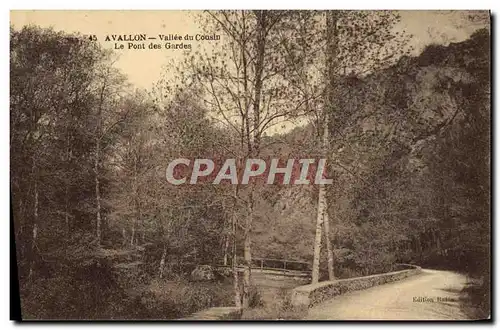 Cartes postales Avallon Vallee Du Cousin Le Pont Des Gardes