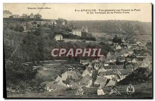 Cartes postales Avallon Vue Generale Sur Cousin Le Pont Et Les Terreaux De La Petite Porte Enfants