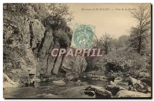 Cartes postales Environs D&#39Avallon Crot De La Foudre