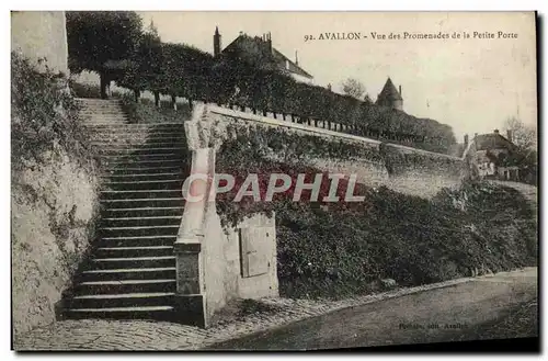 Ansichtskarte AK Avallon Vue Des Promenades De La Petite Porte