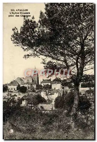 Cartes postales Avallon L&#39Eglise St Lazare Prise Des Chaumes