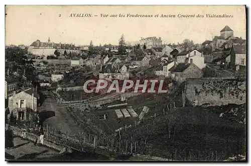 Ansichtskarte AK Avallon Vue Sur Les Fondereaux Et ancien Couvent Des Visitandines